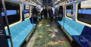 Trains painted with various ‘scientific concepts’ launched