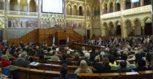 The final declaration of the World Science Forum 2019 has been promulgated during the closing session held in the Hungarian House of Parliament. (Photo: WSF)